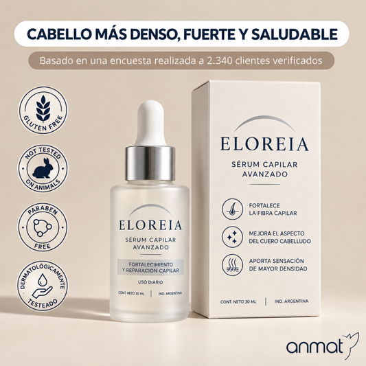ELOREIA® Sérum Capilar Avanzado | Cabello Más Fuerte y con Mayor Densidad