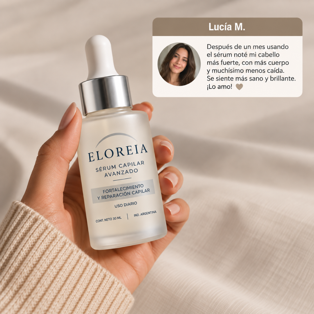 ELOREIA® Sérum Capilar Avanzado | Cabello Más Fuerte y con Mayor Densidad