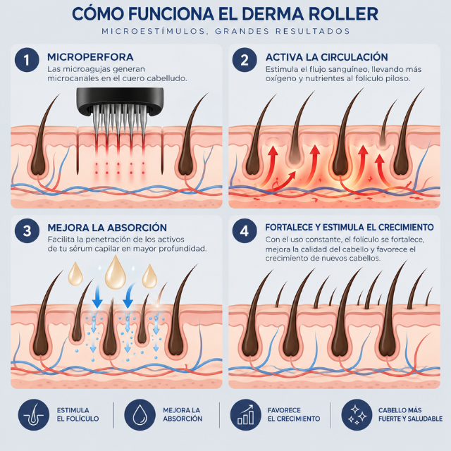 Derma Roller Capilar Estimulante - Eloreia